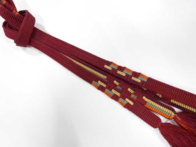 正絹　手組帯締め